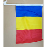 Set 100 Steaguri Tricolor Auto, Vivimall, 45 cm x 30 cm, Stegulet, Drapel - vivimall.ro