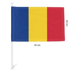 Set 100 Steaguri Tricolor Auto, Stegulet, Drapel - vivimall.ro