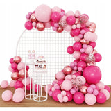 Set 126 Baloane Din Latex, Baloane Party, 12 Cm, 25 Cm, 30 Cm, 45 Cm, Pal, Gold - vivimall.ro