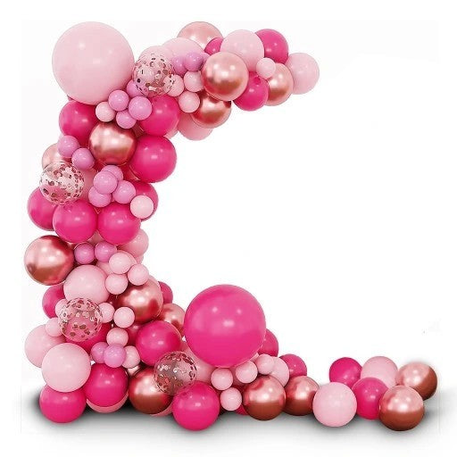 Set 126 Baloane Din Latex, Baloane Party, 12 Cm, 25 Cm, 30 Cm, 45 Cm, Pal, Gold - vivimall.ro