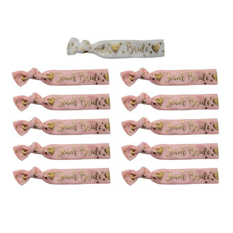 Set 11 Bratari, Pentru Petrecerea Burlacitelor, Din Panza, Marime Universala - vivimall.ro
