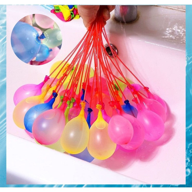 Set 111 Baloane Din Latex, Aqua Party, Sistem De Umplere Rapida, 10 Cm Diametru - vivimall.ro