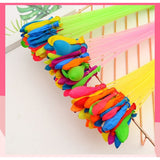 Set 111 Baloane din Latex, Vivimall, Aqua Party, Sistem de Umplere Rapida, 10 cm Diametru, Multicolor