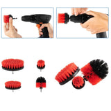 Set 12 Accesorii pentru Curatare Auto, Vivimall, Interior si Exterior, Rosu - vivimall.ro