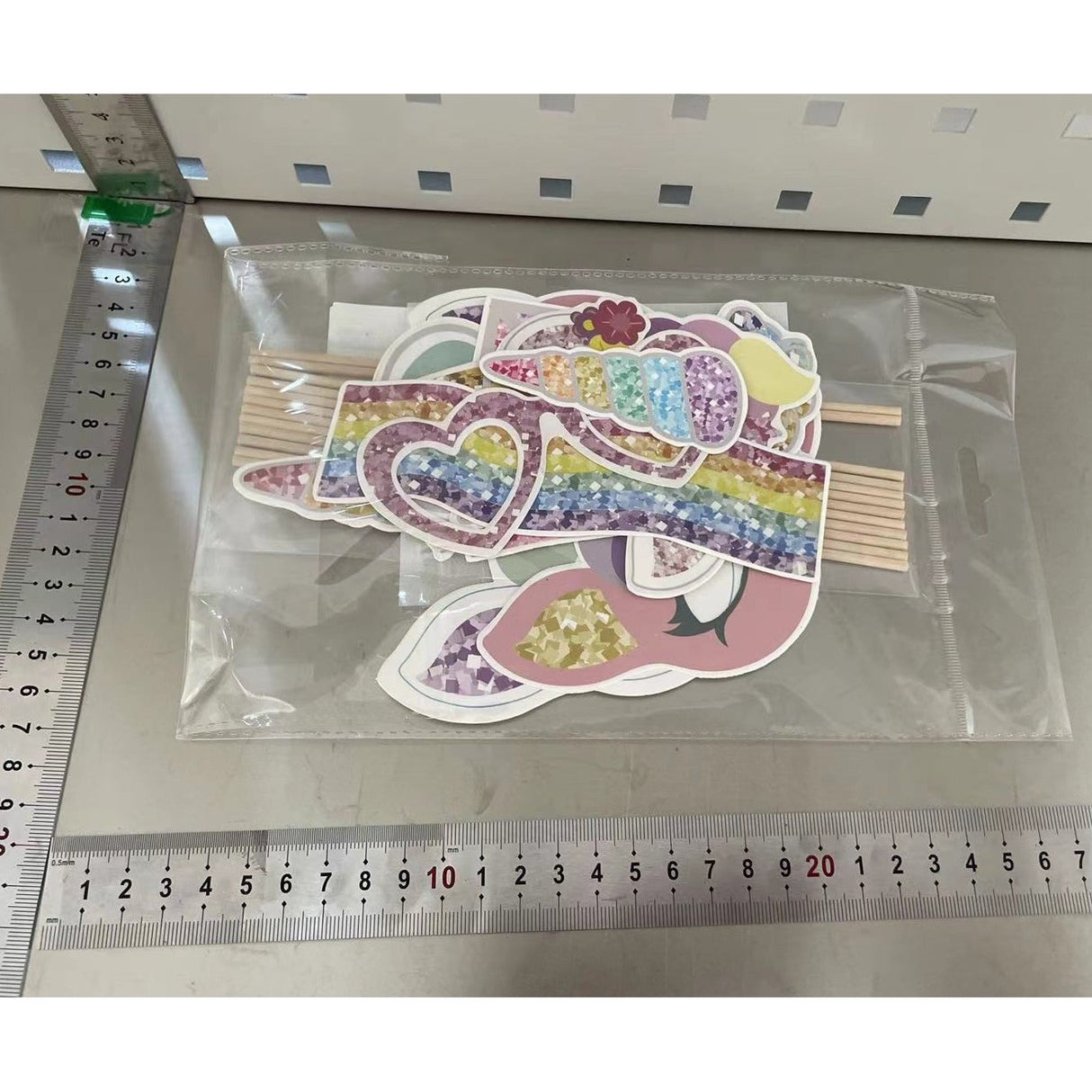 Set 12 Accesorii pentru Petrecere, Vivimall, Props pentru Photo Corner, Tema Aniversare Copii, Multicolor - vivimall.ro