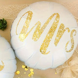 Set 12 Baloane Din Folie Metalizata Si Din Latex, Tema Nunta, Baloane Party Cu Confetti, 45 Cm, 30 Cm, Pai Inclus, Umflare Cu Aer Sau Heliu, Alb/ - vivimall.ro