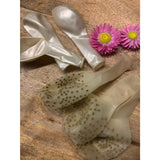 Set 12 Baloane Din Folie Metalizata Si Din Latex, Tema Nunta, Baloane Party Cu Confetti, 45 Cm, 30 Cm, Pai Inclus, Umflare Cu Aer Sau Heliu, Alb/ - vivimall.ro