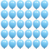 Set 12 Baloane, Flippy, din Latex Standard, 25 cm, Albastru Deschis - vivimall.ro