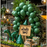 Set 12 Baloane, Flippy, din Latex Standard, 25 cm, Verde Inchis - vivimall.ro