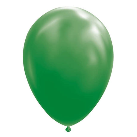 Set 12 Baloane, Flippy, din Latex Standard, 25 cm, Verde Inchis - vivimall.ro