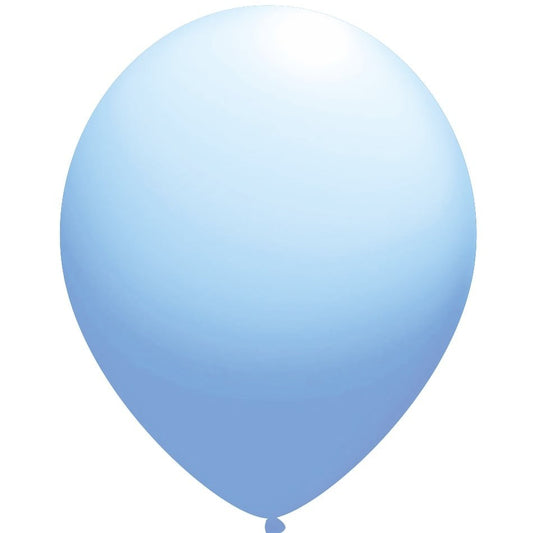 Set 12 Baloane, Vivimall, din Latex Standard, 30 cm, Albastru Deschis - vivimall.ro