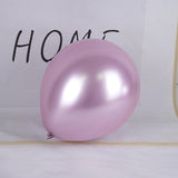 Set 12 Baloane, Flippy, din Latex Chrome, 25 cm, Mov Deschis - vivimall.ro