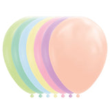 Set 12 Baloane, Flippy, din Latex Macaroon, 30 cm, Galben - vivimall.ro