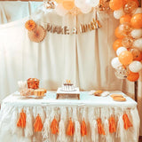 Set 12 Baloane, Flippy, din Latex Standard, 13 cm, Portocaliu - vivimall.ro