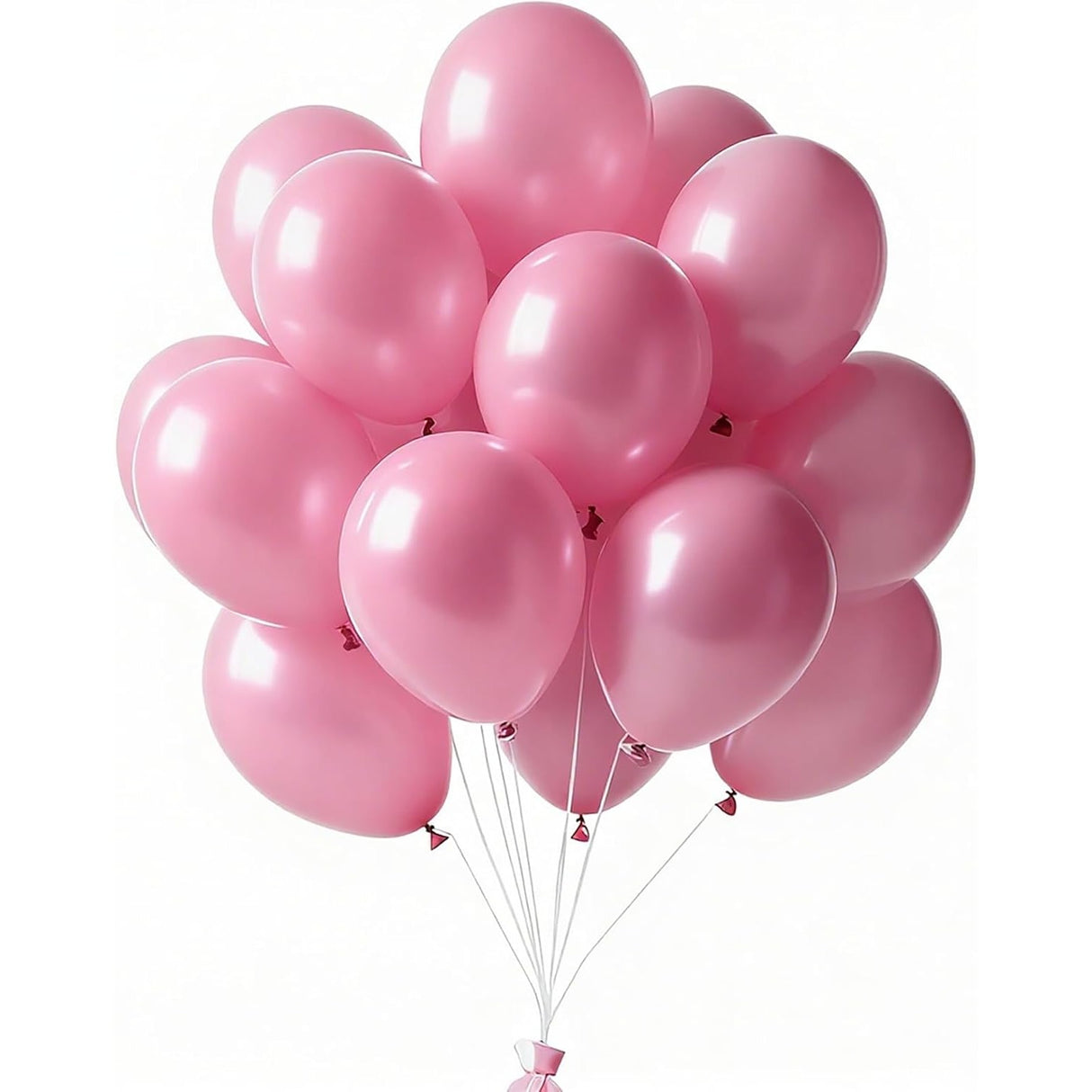 Set 12 Baloane, Flippy, din Latex Standard, 25 cm, Roz Deschis - vivimall.ro