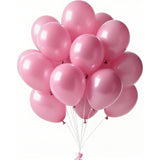 Set 12 Baloane, Flippy, din Latex Standard, 25 cm, Roz Deschis - vivimall.ro