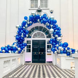 Set 12 Baloane, Flippy, din Latex Standard, 30 cm, Albastru - vivimall.ro