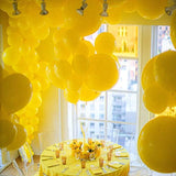 Set 12 Baloane, Flippy, din Latex Standard, 30 cm, Galben - vivimall.ro