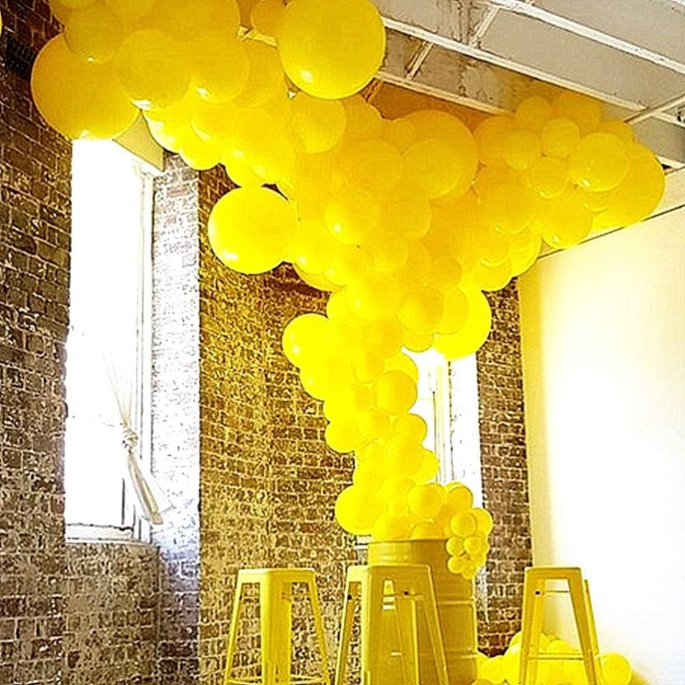 Set 12 Baloane, Flippy, din Latex Standard, 30 cm, Galben - vivimall.ro