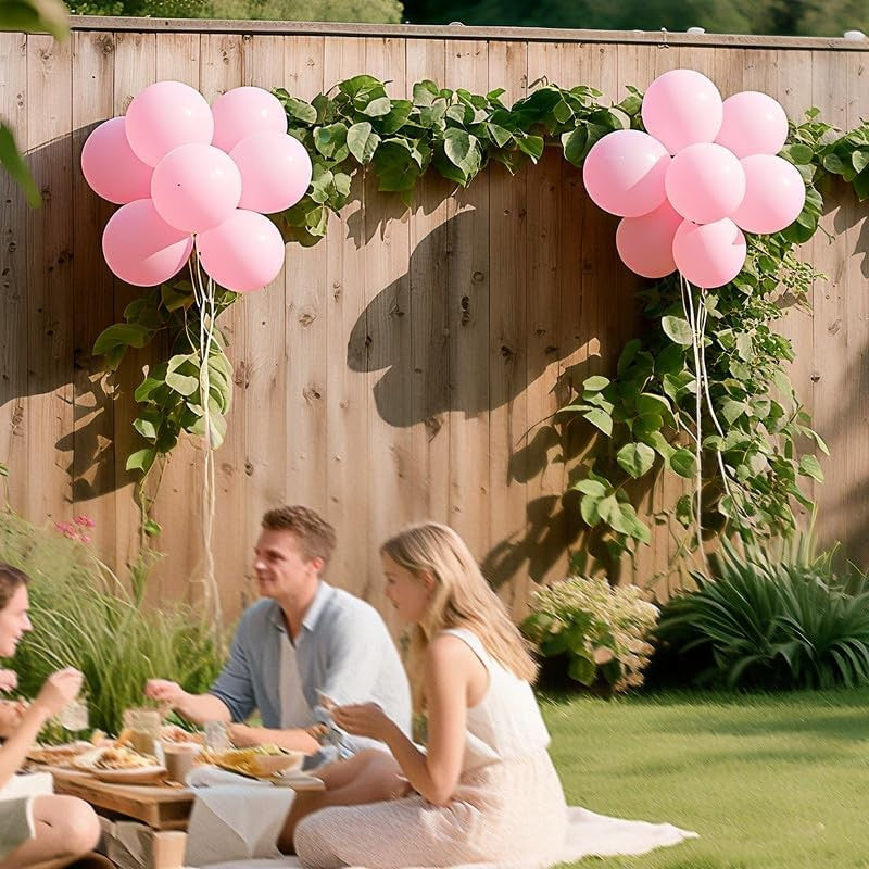 Set 12 Baloane, Flippy, din Latex Standard, 30 cm, Roz Deschis - vivimall.ro