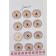 Set 12 Brose Martisor Pentru Copii Ina Don`T Worry Bee Happy - vivimall.ro