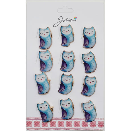 Set 12 Brose Martisor Pentru Copii Bufnita Astra - vivimall.ro