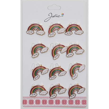 Set 12 Brose Martisor Pentru Copii Curcubeu Zambeste - vivimall.ro