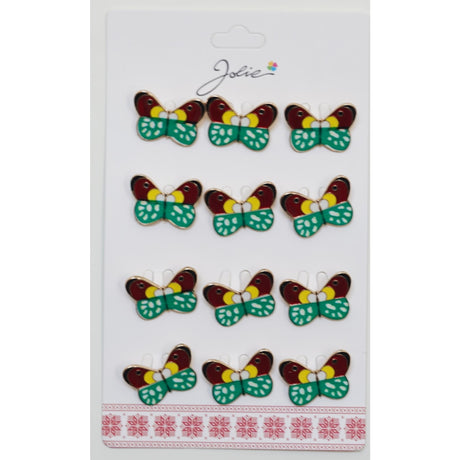 Set 12 Brose Martisor Pentru Copii Fluture - vivimall.ro