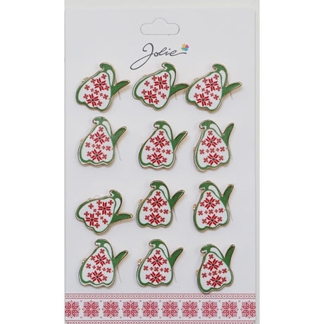 Set 12 Brose Martisor pentru Copii Ghiocel cu Motiv Traditional - vivimall.ro