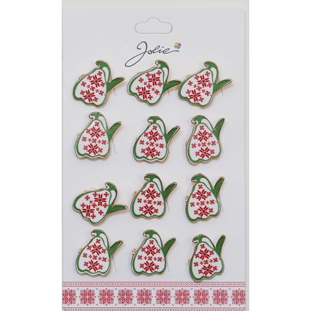 Set 12 Brose Martisor pentru Copii Ghiocel cu Motiv Traditional - vivimall.ro