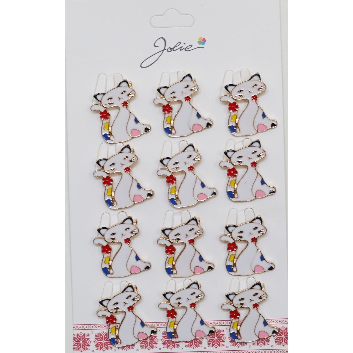 Set 12 Brose Martisor pentru Copii Pisica - vivimall.ro