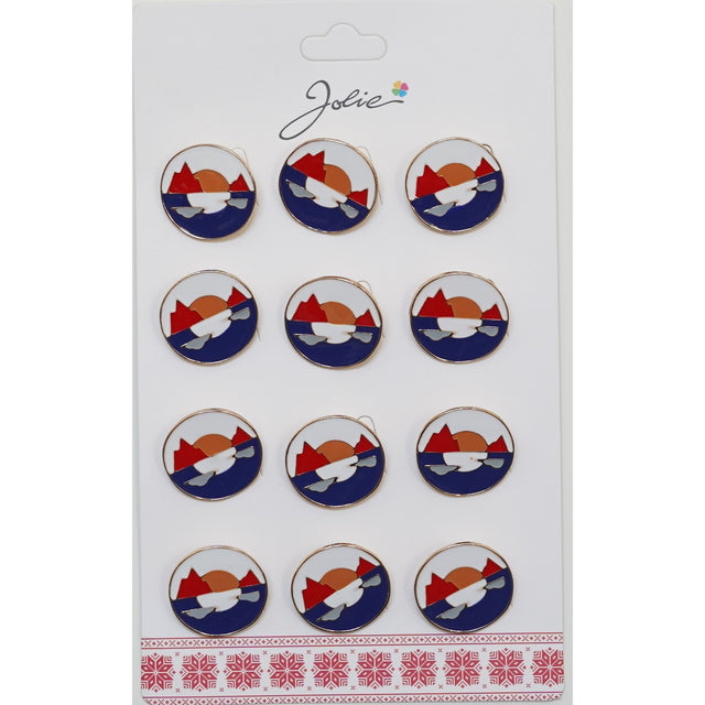 Set 12 Brose Martisor Pentru Copii Soare Luna Zi Noapte - vivimall.ro