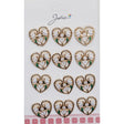 Set 12 Brose Martisor Primavara 3 Ghiocei In Inima - vivimall.ro