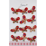Set 12 Brose Martisor Primavara Fluture Cu Pietre - vivimall.ro