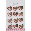 Set 12 Brose Martisor Primavara Inima Cu Ghiocei Si Trifoi - vivimall.ro