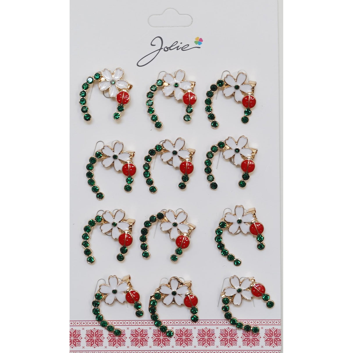 Set 12 Brose Martisor Primavara Potcoava Cu Floare Si Buburuza - vivimall.ro