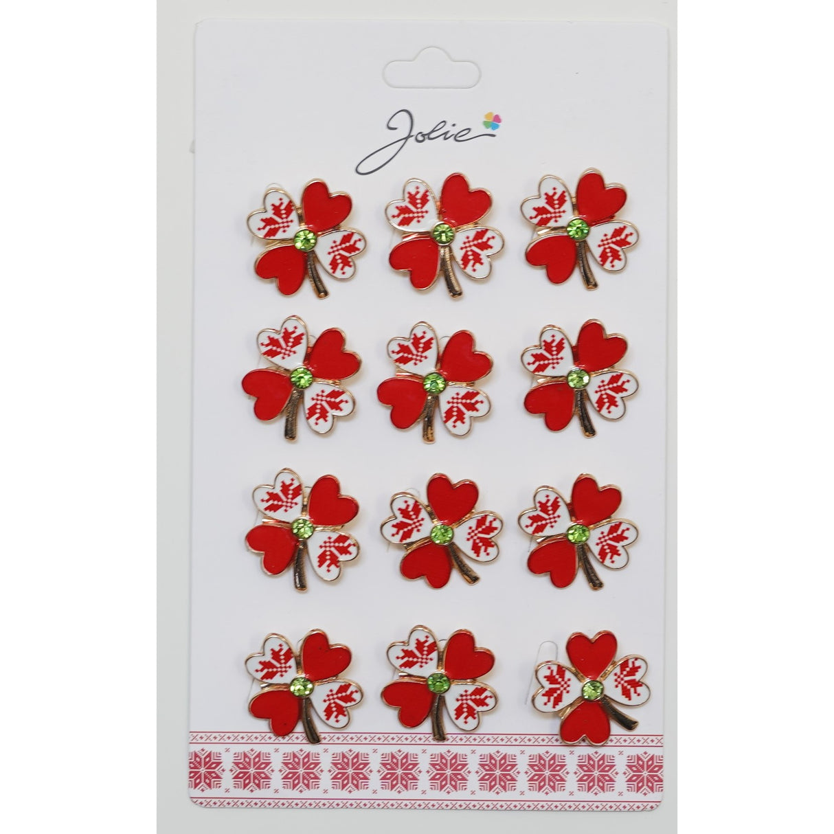 Set 12 Brose Martisor Primavara Trifoi Traditional Cu - vivimall.ro