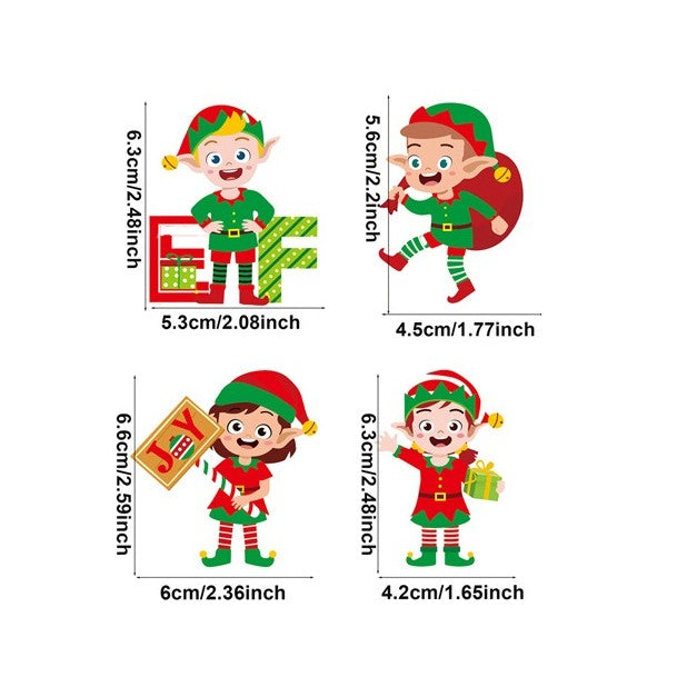 Set 12 Decoratiuni De Craciun Din Lemn, Cu Snur Pentru Agatare In Brad, 4 Modele - vivimall.ro