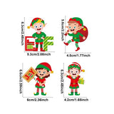 Set 12 Decoratiuni De Craciun Din Lemn, Cu Snur Pentru Agatare In Brad, 4 Modele - vivimall.ro