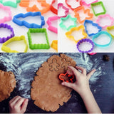 Set 12 forme pentru prajituri Vivimall, material polipropilena, diverse forme, pentru orice ocazie,  adancime 1.6 cm, 23.3 x 33.5 x 1.8 cm, multicolor - vivimall.ro