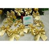 Set 12 fundite pentru brad, Aurii, 6 x 8 cm, din poliester, Flippy - vivimall.ro