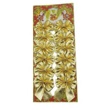 Set 12 fundite pentru brad, Aurii, 6 x 8 cm, din poliester, Flippy - vivimall.ro