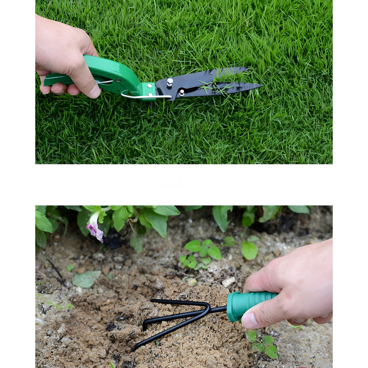 Set 12 Unelte de Gradina, Vivimall, pentru Plantare Prelucrare Sol si Ingrijire Plante, Material PVC si Otel, Cutie Inclusa, 38 x 29 cm, Verde Deschis - vivimall.ro