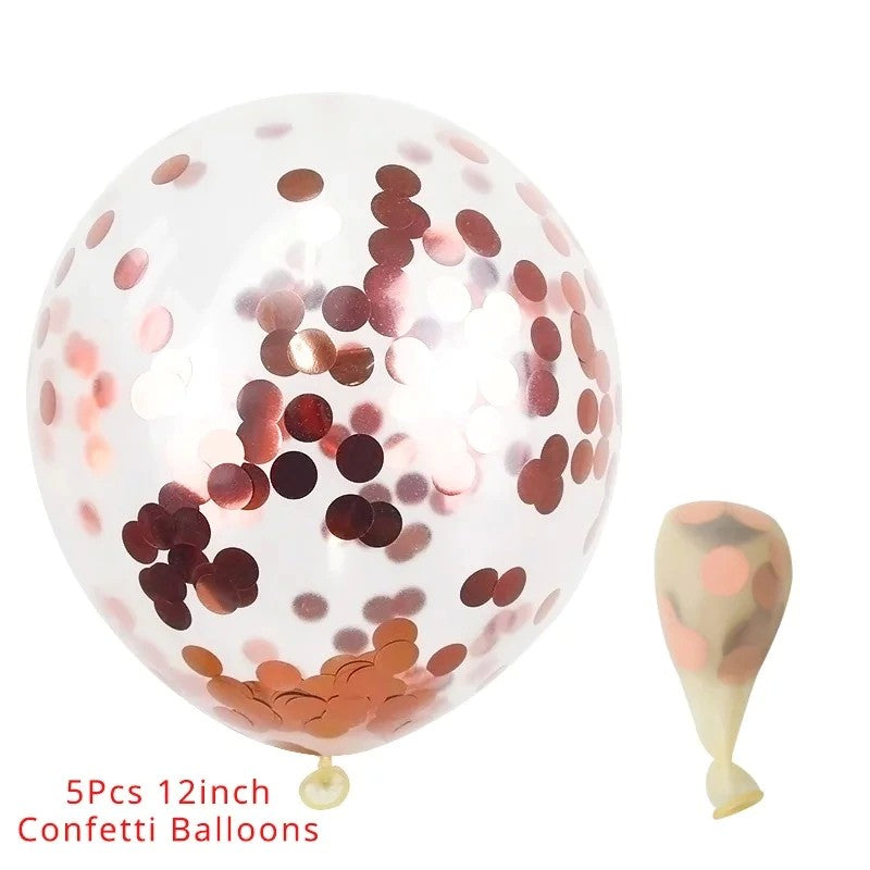 Set 15 Baloane Pentru Petrecere, Rose Gold/, 30 Cm
