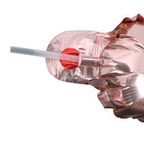 Pai pentru Baloane din Folie, Flippy, Pai din Plastic pentru Umflarea Baloanelor din Folie, Lungime 8 cm, Transparent