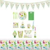 Set 16 Accesorii De Masa, Colectia Dino Park, 136 Piese, Din Carton/Plastic/Hartie - vivimall.ro