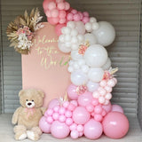 Set 16 Baloane Din Latex Metalizate, 30 Cm, Alb, Roz, Roz Chrome, Confetti 2.8 G - vivimall.ro