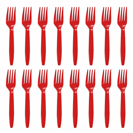 Set 16 Furculite De Unica Folosinta, Din Plastic, 15 Cm - vivimall.ro