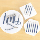Set 16 Piese De Injire Cosmetica, Pentru Manichiura, Pedichiura, Fata, Geanta Organizatoare Din Piele Ecologica Inclusa, Mov - vivimall.ro