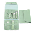 Set 16 Piese De Ingrijire Cosmetica, Pentru Manichiura, Pedichiura, Fata, Geanta Organizatoare Din Piele Ecologica Inclusa - vivimall.ro